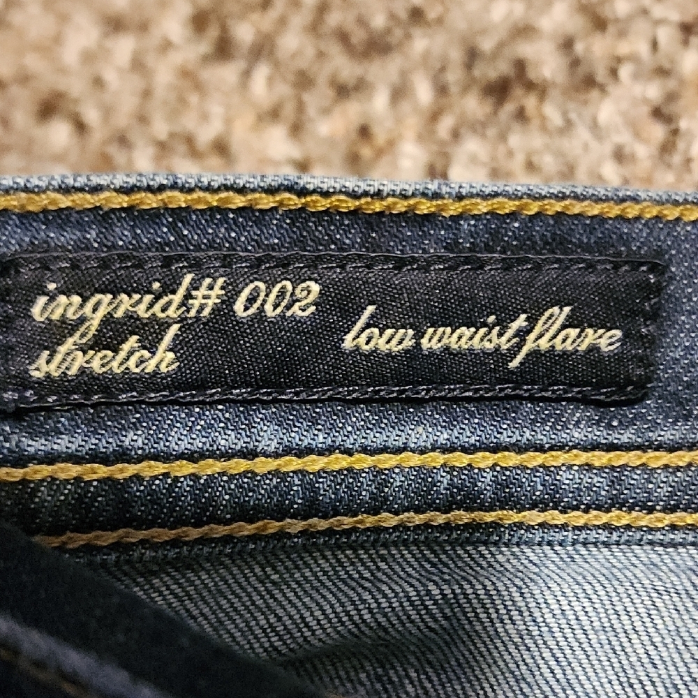 Citizens Of Humanity Blue Flare Wide Leg Jeans with Gradient Wash - Picture 3 of 9